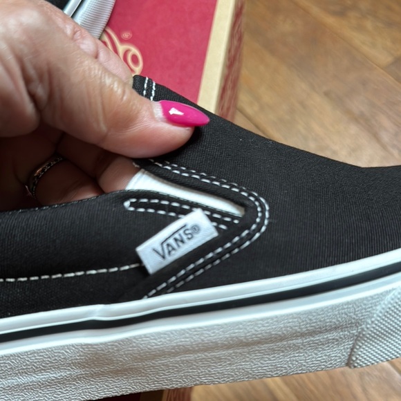 Vans Black Slip-On Sneakers - Picture 8 of 8